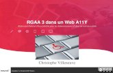 Rgaa 3 dans un Web A11Y (accessible)