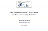 Support de présentation du guide recherche d'emploi - Novancy One - janvier 2014