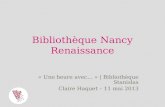Bibliothèque Nancy Renaissance
