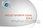 Sport dans les écoles, enquête 2012