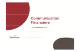 Communication financière Servicom septembre 2014