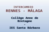 Échange Collège Anne de Bretagne - IES Santa Bárbara
