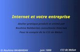 Internet a ses debuts Un atelier de la CCI de Melun en 1999