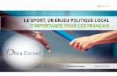 Le sport, un enjeu politique local d'importance pour les Français