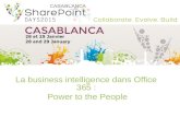 La business intelligence dans Office 365 : power to the people - Casablanca SharePoint days 2015