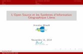 L’Open Source et les Systèmes d’Information Géographique Libres - UNIL 11/11/2014