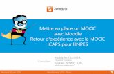 Mettre en place un MOOC avec Moodle : Retour d'expérience avec le MOOC ICAPS pour l'INPES