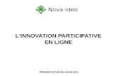 Scénario de démonstration Nova-Ideo (version Innovation participative - mars 2015)