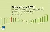 2015-06-11 ASIP Santé RIR "Webservices RPPS : un accès modernisé à l’annuaire des professionnels de santé"