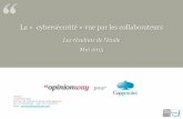 CapGemini - La "cybersécurité" vue par les collaborateurs - Par OpinionWay - juin 2015