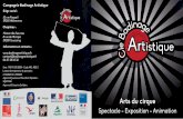 Catalogue Cie Badinage Artistique saison 2014 - 2015 - recto
