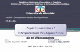 Expérimentation et interprétation des algorithmes de tri élémentaires tp algo n°01