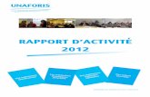 UNAFORIS Rapport d'activité 2012
