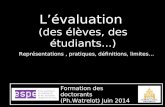 Évaluation doctorants juin 2014