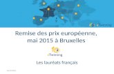 Les lauréats français du Concours européen 2015
