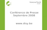 DISY.BE Conférence de Presse