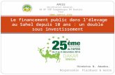 #25ansAPESS.  Le financement public dans l’élevage au Sahel depuis 10 ans : un double sous investissement par Mme Hindatou N. Amadou