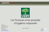 OpinionWay pour L'Arbre Vert - Les Français et les produits d'hygiène corporelle / Avril 2015