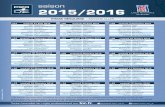 Calendrier Pro D2 2015-2016