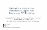 130621   wei wu - mofae - multi-objective optimization approach to framework api evolution