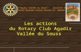 Les actions du Rotarty club Agadir vallée du souss