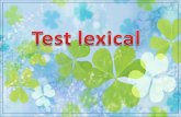 Test lexical 5e adjectifs