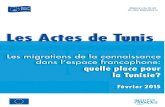 Les actes de tunis : les migrations de la connaissance dans l'espace francophone