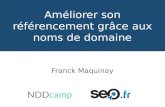 SEO et noms de domaine - Franck Maquinay, SEO.fr - NDDcamp