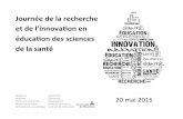 Journée de la recherche et de l’innovation en éducation des sciences de la santé (20 mai 2015)