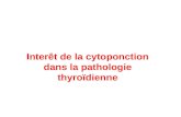 Cytoponction en pathologie thyroïdienne