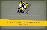 Fédération de la jeunesse canadienne-française - Présentation au Comité tripartite en éducation