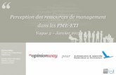 Eurosearch & Associés - Perception des ressources de management dans les PME-ETI - Par OpinionWay - février 2015