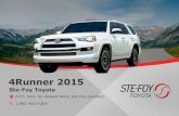 Toyota 4Runner 2015 neufs à Québec - Ste-Foy Toyota