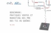 Benchmark: Pratiques ventes et marketing des PME des TIC du Québec