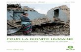 POUR LA DIGNITÉ HUMAINE Sommet humanitaire mondial : une obligation de résultats