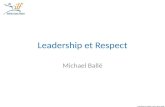 Leadership et respect par Michael Ballé