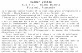 Carmen vasileCarmen Vasile - C.S.E.I. "Elena Doamna Focșani" Roumanie