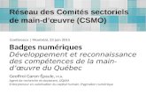 Badges numériques - Développement et reconnaissance des compétences de la main-d’œuvre du Québec