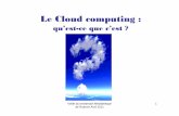 Le Cloud computing (2011)