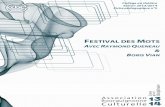 FestivaldesMots Queneau Vian