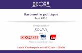 Baromètre Politique Odoxa-L'Express-Presse Régionale-France Inter - Juin 2015