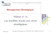Theme 3- Les Modeles Daide Aux Choix Strategiques