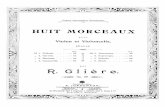 Gliere Reinhold Huit Morceaux Op.39