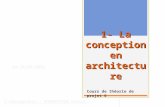 1- La Conception en Architecture