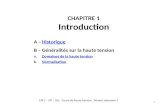 Cours de Haute Tension , Master Semestre 1 Ch-1 Introduction