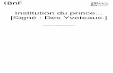 Nicolas Vauquelin Des Yveteaux_Instituition Du Prince