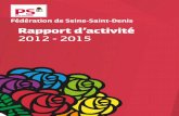 Rapport d'Activité 2012 - 2015
