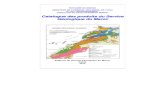 Catalogue Des Produits Du Service Géologique Du Maroc 2012