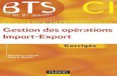 Gestion Des Operations Import Export Corriges