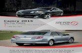 Toyota Camry 2015 - Caractéristiques, prix, garantie